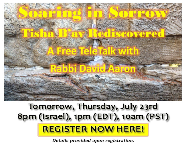 Download Soaring in Sorrow – Tisha B’Av Tele-Talk with Rabbi David Aaron